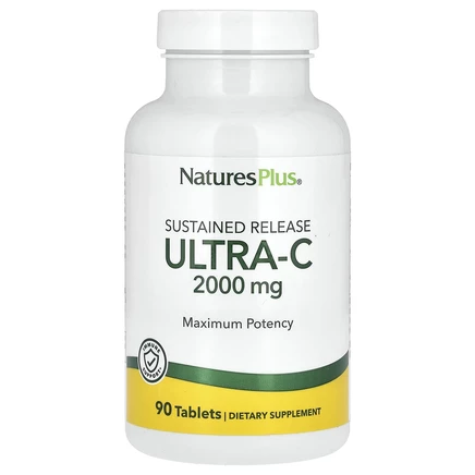 NaturesPlus, Ultra-C, 2000 мг, 90 таблеток