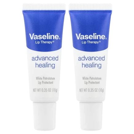 Vaseline, Lip Therapy, улучшенное заживление, 2 тюбика, 10 г (0,35 унции)