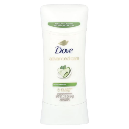 Dove, Advanced Care, дезодорант-антиперспирант, свежесть, 74 г (2,6 унции)