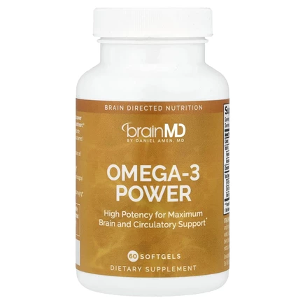 BrainMD, Omega-3 Power, 60 мягких таблеток