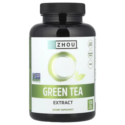 Zhou Nutrition, Экстракт зеленого чая, 120 растительных капсул