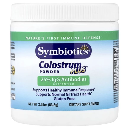 Symbiotics, Colostrum Plus® в порошке, 63,8 г (2,25 унции)