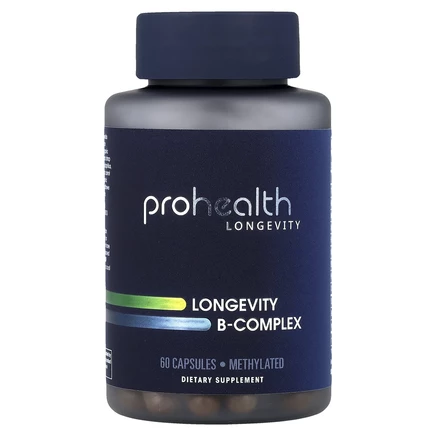 ProHealth Longevity, комплекс витаминов группы B для долголетия, 60 капсул
