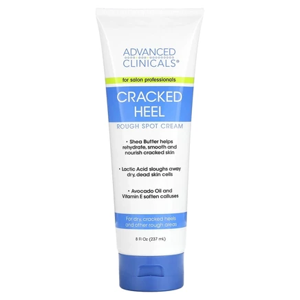 Advanced Clinicals, Cracked Heel, крем от шероховатых пятен, 237 мл (8 жидк. Унций)
