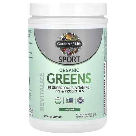 Garden of Life, Sport, органическая зелень, оригинальная, 255 г (8,99 унции)