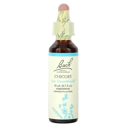 Bach, Original Flower Remedies, цикорий, 20 мл (0,7 жидк. Унции)