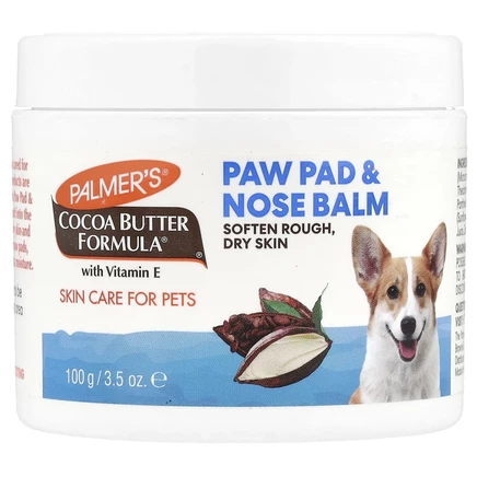 Palmer's for Pets, Формула кокосового масла с витамином Е, универсальный бальзам, для сухой кожи и кожи подушечек, без отдушек, 100 г (3,5 унции)
