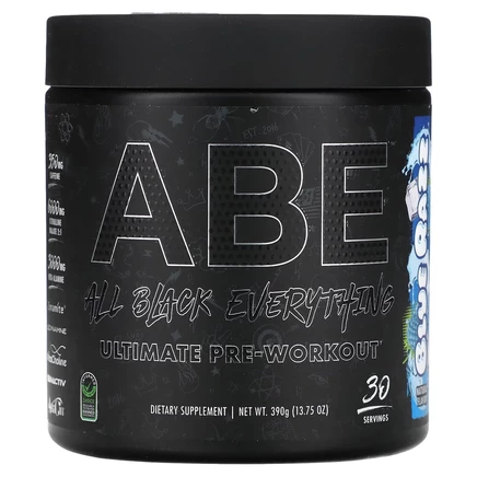 ABE, Ultimate Pre-Workout, предтренировочный комплекс, с голубой малиной, 390 г (13,75 унции)