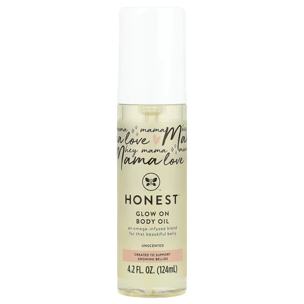 The Honest Company, Масло для тела с эффектом сияния, без запаха, 124 мл (4,2 жидк. Унции)
