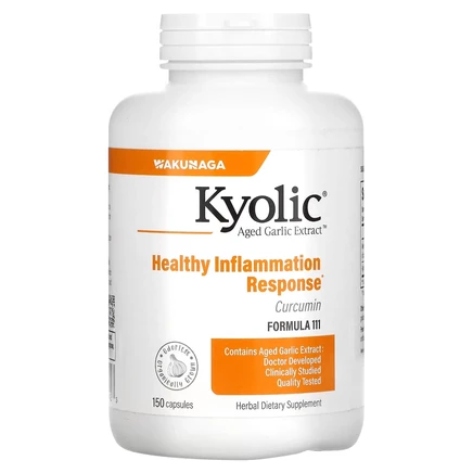 Kyolic, Aged Garlic Extract, экстракт чеснока с куркумином, 150 капсул