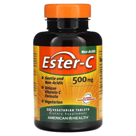 American Health, Ester-C, 500 мг, 225 вегетарианских таблеток