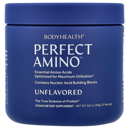 BodyHealth, Perfect Amino ™, без добавок, 159 г (5,61 унции)