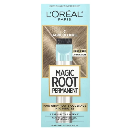 L'Oréal, Magic Root Rescue, 10-минутный набор для окрашивания корней, 7 темный блонд, 1 нанесение