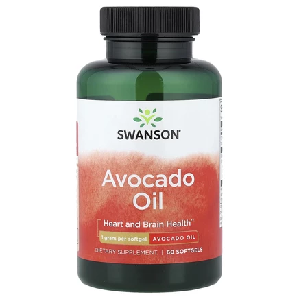 Swanson, Масло авокадо, 1 г, 60 мягких таблеток