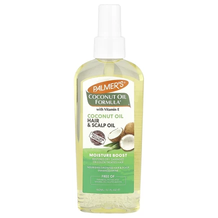 Palmer's, Формула кокосового масла с витамином E, увлажнение, масло для волос и кожи головы, 150 мл (5,1 жидк. Унции)