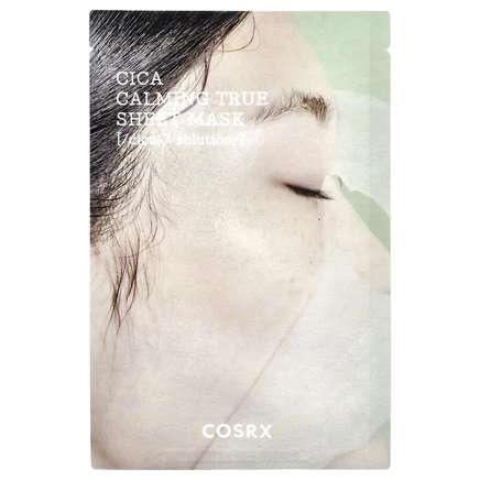 CosRx, Pure Fit, Cica Calming True, успокаивающая тканевая маска, 1 шт., 21 мл (0,71 жидк. унции)