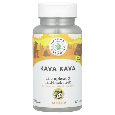 Natural Balance, Кава-кава, 60 вегетарианских капсул