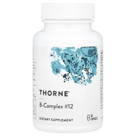 Thorne, комплекс витаминов группы B №12, 60 капсул