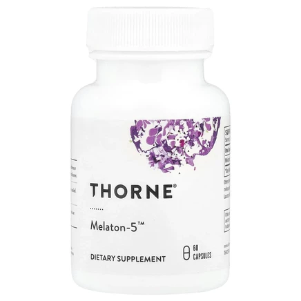 Thorne, Мелатон-5, 60 капсул