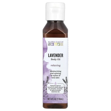 Aura Cacia, Масло для тела, лаванда, 118 мл (4 жидк. Унции)