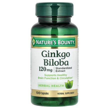 Nature's Bounty, Гинкго билоба, 120 мг, 100 капсул
