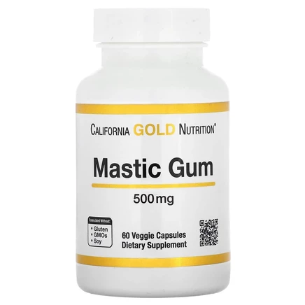 California Gold Nutrition, мастиковая смола, 500 мг, 60 растительных капсул
