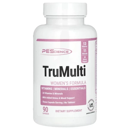 PEScience, TruMulti, формула для женщин, 90 капсул