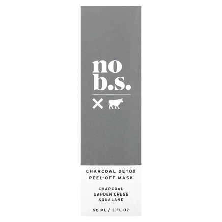 No BS Skincare, отшелушивающая маска для лица с древесным углем, детоксикация, 90 мл (3 жидк. унции)