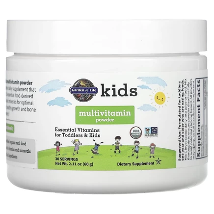 Garden of Life, Kids Multivitamin 2.11 oz (60 g) Powder