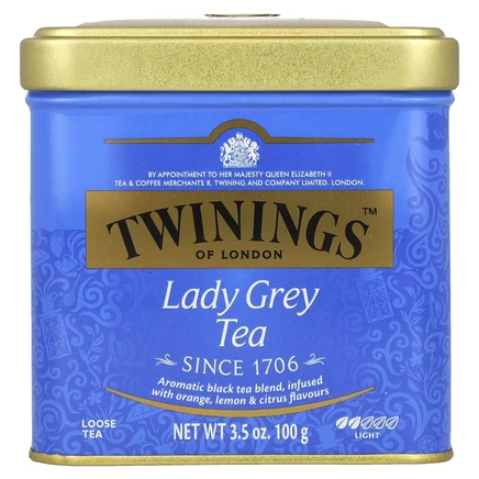 Twinings, Lady Grey, листовой чай, 100 г (3,5 унции)