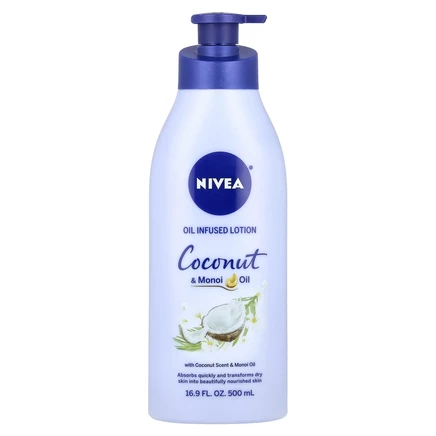 Nivea, Масляный лосьон, кокосовое масло и масло монои, 500 мл (16,9 жидк. Унции)
