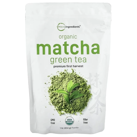 Micro Ingredients, Органический зеленый чай матча, 454 г (1 фунт)