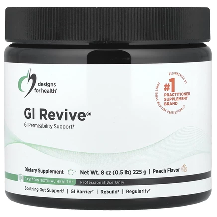 Designs For Health, GI Revive®, персик, 225 г (8 унций)