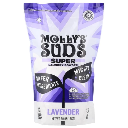 Molly's Suds, Super Laundry Powder, лаванда, 60 загрузок, 1,7 кг (60 унций)