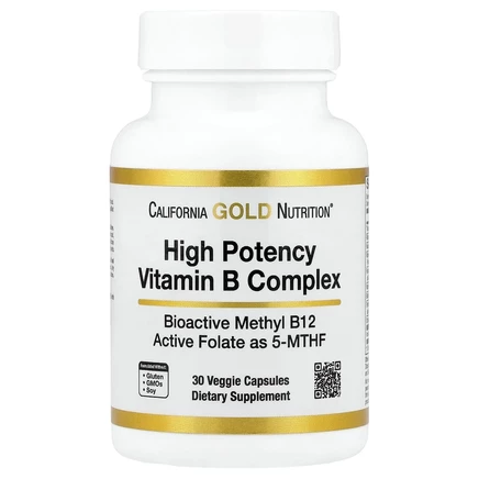 Lake Avenue Nutrition, комплекс витаминов группы B высокой эффективности действия, 30 растительных капсул