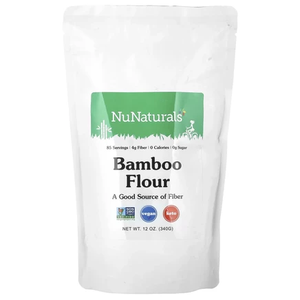 Бамбуковая мука NuNaturals, 340 г