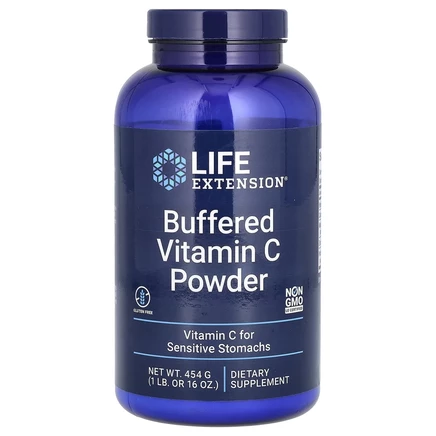 Life Extension, буферизованный порошок витамина C, 454 г (1 фунт)