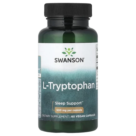 Swanson, L-триптофан, 500 мг, 60 капсул
