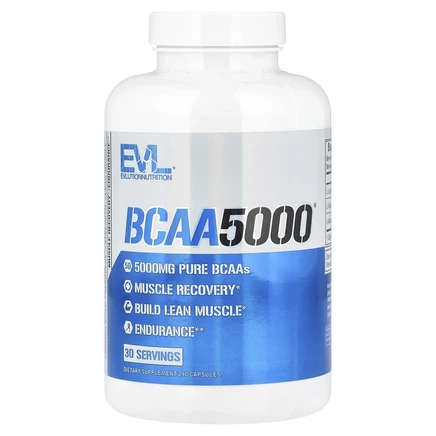 EVLution Nutrition, BCAA5000, 240 капсул
