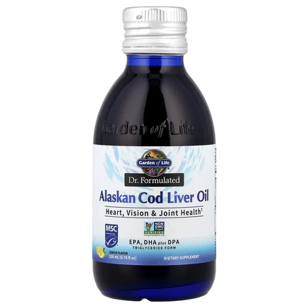 Garden of Life, Dr. Formulated, масло печени аляскинской трески, со вкусом лимона, 200 мл (6,76 жидк. унций)