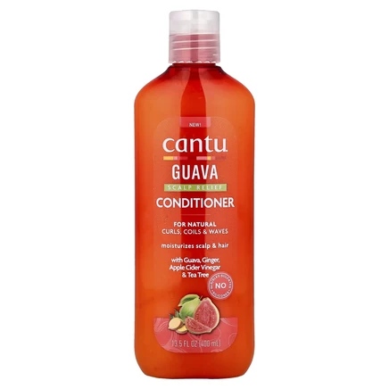 Cantu, Кондиционер из гуавы для облегчения состояния кожи головы, для естественных кудрей, локонов и волнистости, 400 мл (13,5 жидк. Унции)