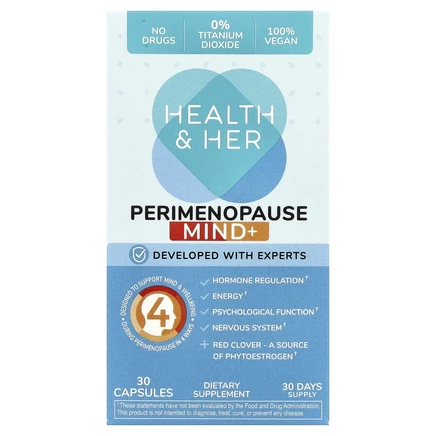 Health and Her, Perimenopause Mind +, 30 капсул
