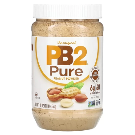 PB2 Foods, The Original арахисовый порошок, без добавок, 454 г (1 фунт)