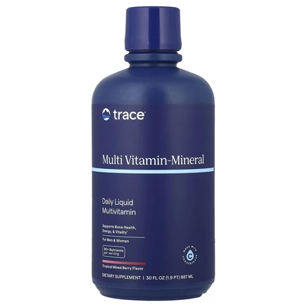 Trace Minerals ®, жидкий мультивитаминный комплекс с витаминами и минералами, для мужчин и женщин, ягодный вкус, 887 мл (30 жидк. унций)