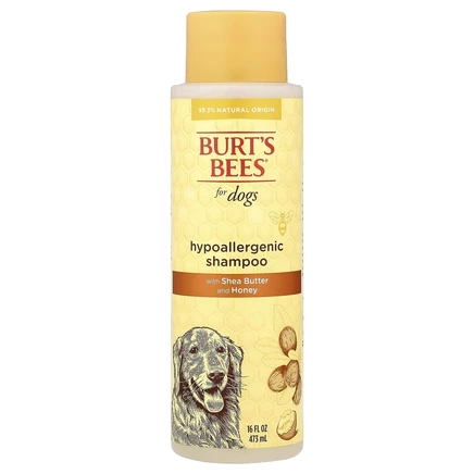 Burt's Bees, Гипоаллергенный шампунь для собак с маслом ши и медом, 473 мл (16 жидк. Унций)