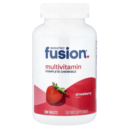 Bariatric Fusion, мультивитамины, со вкусом клубники, 120 таблеток
