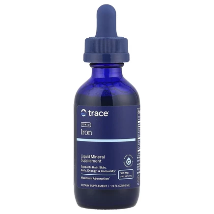 Trace Minerals ®, ионизированное железо, 22 мг, 56 мл (1,9 жидк. унции)