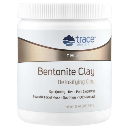 Trace Minerals ®, TM Skincare, бентонитовая глина, очищающая глина, 454 г (16 унций)