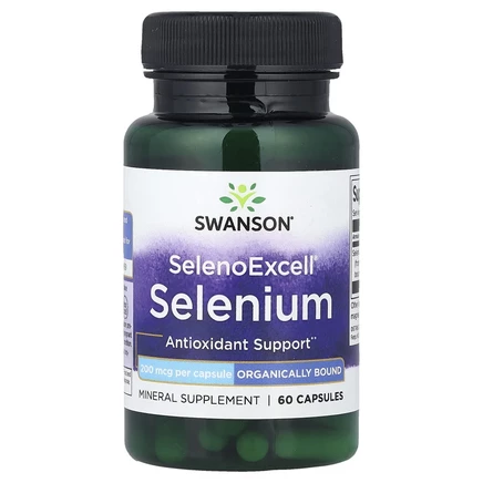 Swanson, SelenoExcell, селен, 200 мкг, 60 капсул
