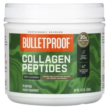 BulletProof, пептиды коллагена, без добавок, 405 г (14,3 унции)